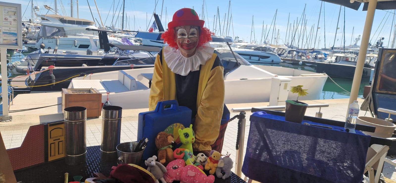 Clown Chamallow et Étincelle